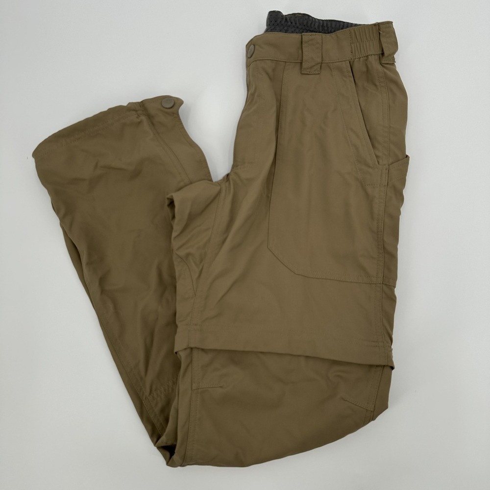 L.L.Bean Pants‎ Mens Sz S Khaki Convertible Zip Off Hiking Nylon Trail Outdoor